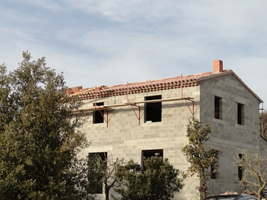 Construction d'une maison neuve